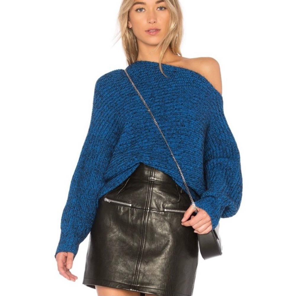 T by Alexander Wang Asymmetrical Knit Sweater